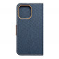 Apple iPhone 14 Pro Max Portefeuilles Canvas Book Bleu marine