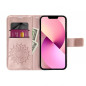 Apple iPhone 14 Pro Portefeuilles MEZZO Book Mandala  Or rose