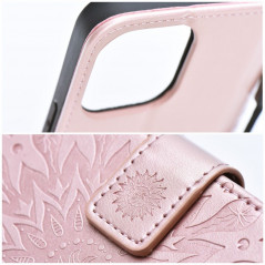 Apple iPhone 14 Pro Portefeuilles MEZZO Book Mandala  Or rose
