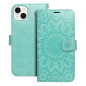 Apple iPhone 14 Plus Portefeuilles MEZZO Book Mandala  Vert