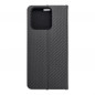 XIAOMI Redmi 10C Portefeuilles LUNA Book Carbon Fibre de carbone, Élégant  Noir