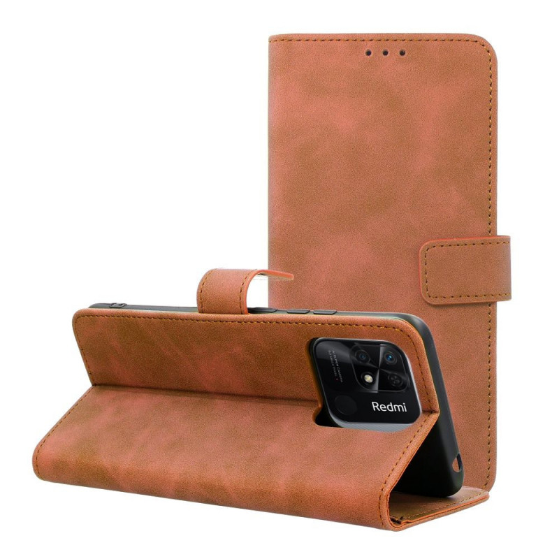 XIAOMI Redmi 10C Portefeuilles TENDER Book Brun