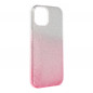 Apple iPhone 14 Coque Shining Transparent et rose