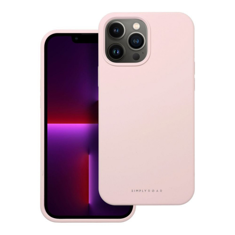 Apple iPhone 13 Pro Max Coque Roar Cloud-Skin Rose clair