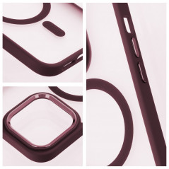 Apple iPhone 13 Pro Max Coque Matte Mag Cove MagSAFE  Rouge prune