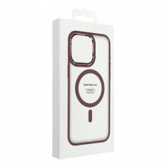 Apple iPhone 13 Pro Max Coque Matte Mag Cove MagSAFE  Rouge prune