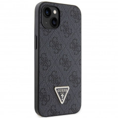 Apple iPhone 13 Coque Guess Metal Logo Starss Crossbody Élégant  Noir