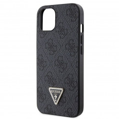 Apple iPhone 13 Coque Guess Metal Logo Starss Crossbody Élégant  Noir