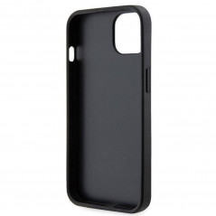 Apple iPhone 13 Coque Guess Metal Logo Starss Crossbody Élégant  Noir
