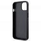 Apple iPhone 13 Coque Guess Metal Logo Starss Crossbody Élégant  Noir