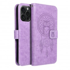 Apple iPhone 15 Pro Max Portefeuilles MEZZO Book Capteurs de rêve  Violet (Purple)