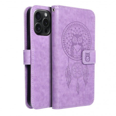 Apple iPhone 15 Pro Max Portefeuilles MEZZO Book Capteurs de rêve  Violet (Purple)