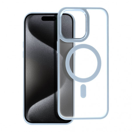 Apple iPhone 15 Pro Max Coque Matte Mag Cove MagSAFE  Bleu