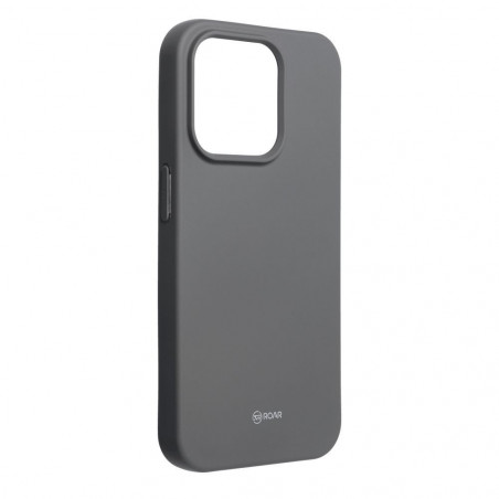 Apple iPhone 15 Pro Coque Roar Colorful Jelly Gris