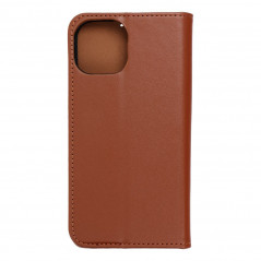 Apple iPhone 15 Portefeuilles Leather case SMART PRO Élégant  Brun