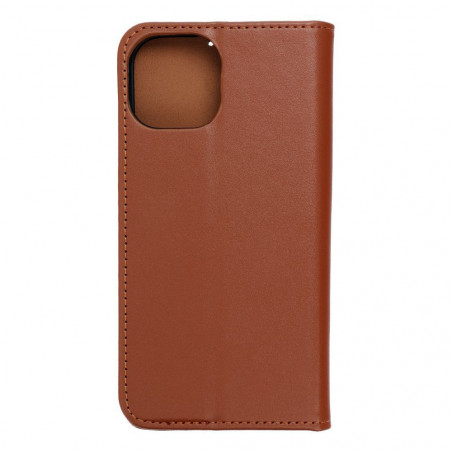 Apple iPhone 15 Portefeuilles Leather case SMART PRO Élégant  Brun