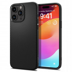 Apple iPhone 15 Pro Coque Spigen  Liquid Air Noir mat