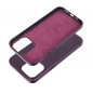 Apple iPhone 15 Pro Max Coque Leather Mag Cover Élégant  MagSAFE  Violet foncé