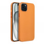 Apple iPhone 15 Plus Coque Leather Mag Cover Élégant  MagSAFE  Orange