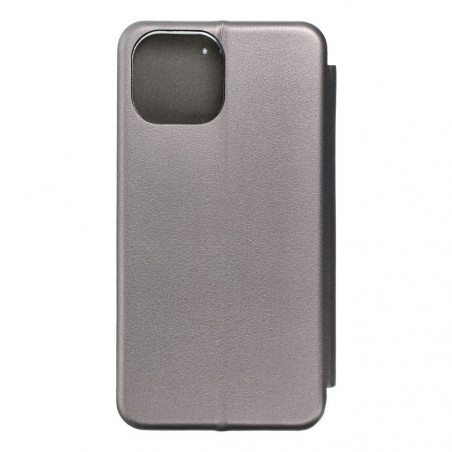 Apple iPhone 15 Portefeuilles Book Elegance Élégant  Gris