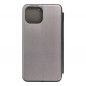 Apple iPhone 15 Portefeuilles Book Elegance Élégant  Gris