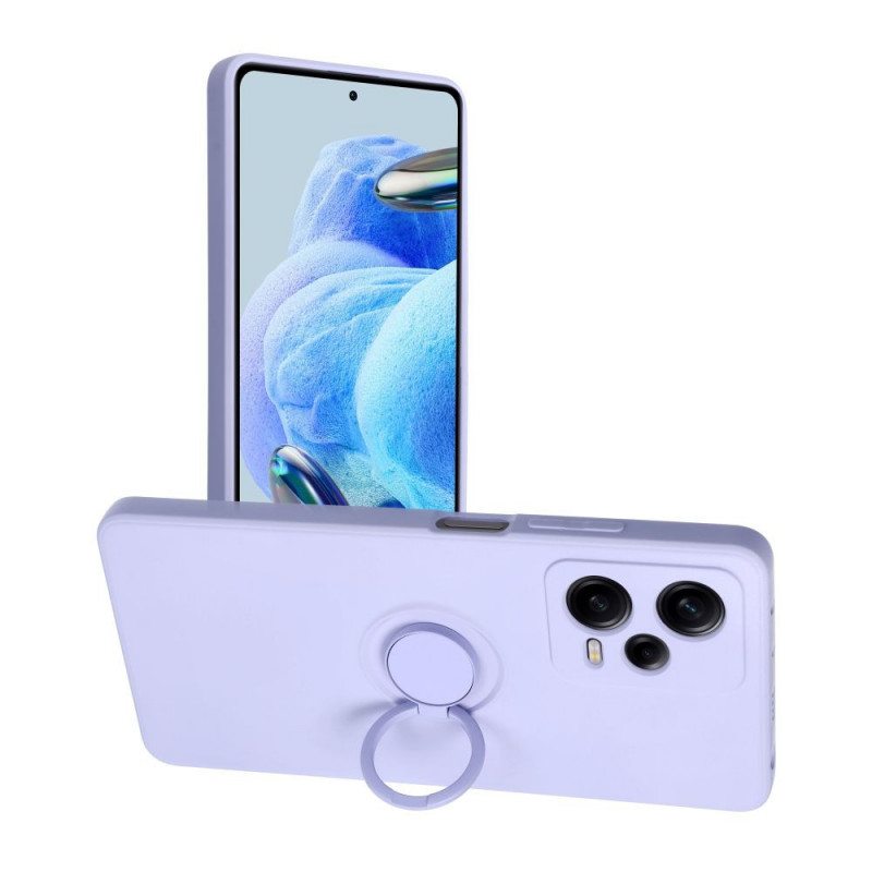 XIAOMI Redmi Note 12 Pro 5G Coque Silicone ring Violet (Violet)