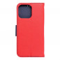 Apple iPhone 15 Pro Max Portefeuilles Fancy Book Rouge / Marine