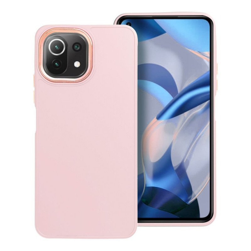 XIAOMI Mi 11 Lite Coque FRAME Élégant  Rose poudré