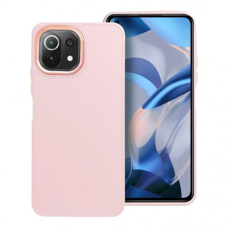 XIAOMI Mi 11 Lite 5G Coque FRAME Élégant  Rose poudré