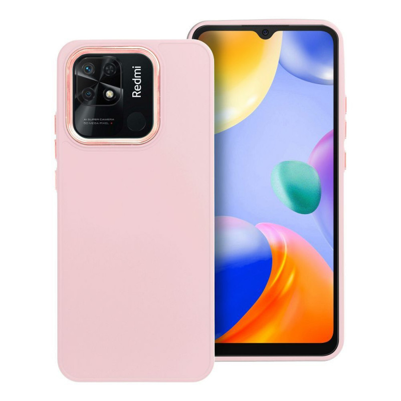 XIAOMI Redmi 10C Coque FRAME Élégant  Rose poudré