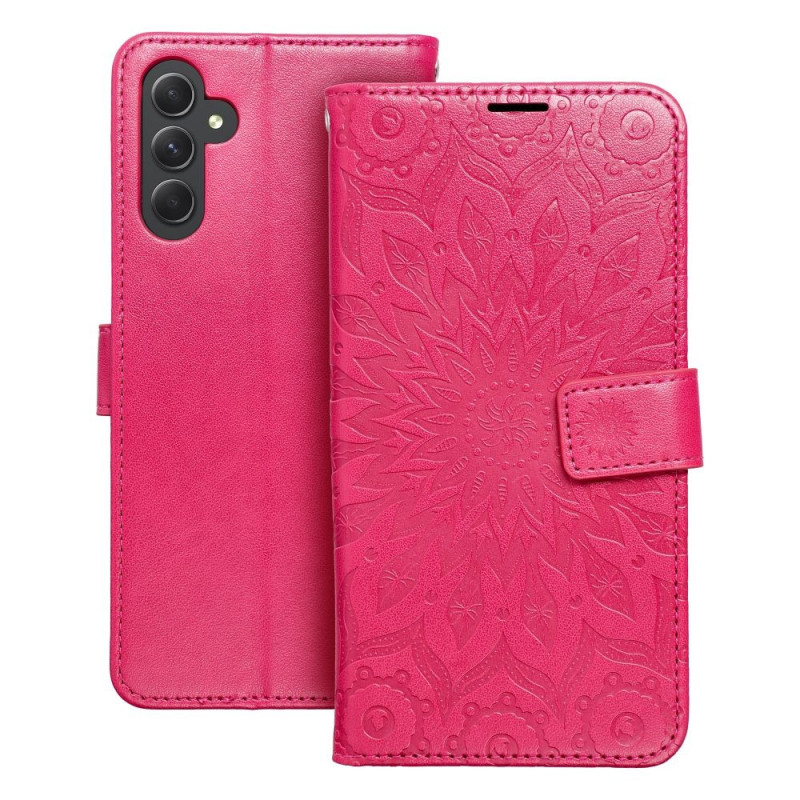 Samsung Galaxy A14 5G Portefeuilles MEZZO Book Mandala  Magenta