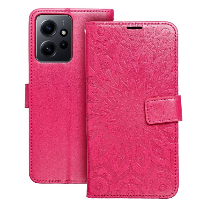 XIAOMI Redmi Note 12 4G Portefeuilles MEZZO Book Mandala  Magenta