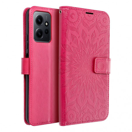 XIAOMI Redmi Note 12 4G Portefeuilles MEZZO Book Mandala  Magenta