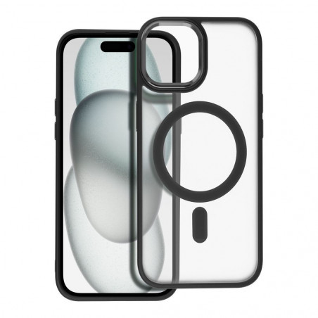 Apple iPhone 15 Coque Matte Mag Cove MagSAFE  Noir
