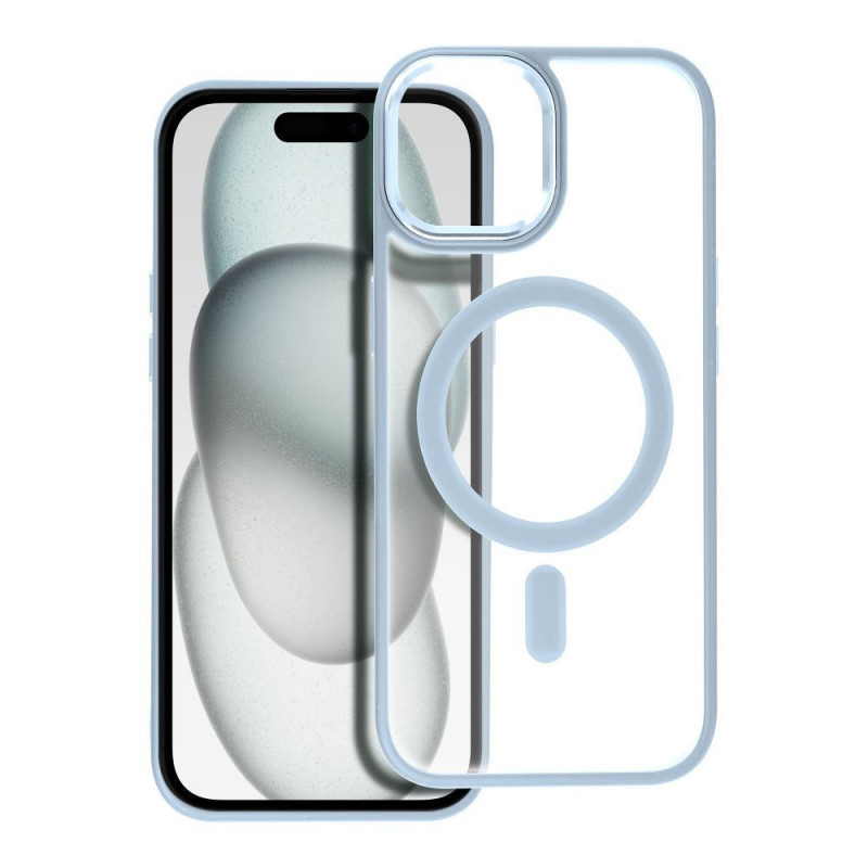 Apple iPhone 15 Coque Matte Mag Cove MagSAFE  Bleu