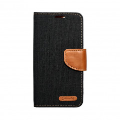 Samsung Galaxy A14 5G Portefeuilles Canvas Book Noir