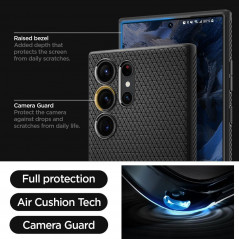 Samsung Galaxy S23 Ultra 5G Coque Spigen  Liquid Air Noir mat