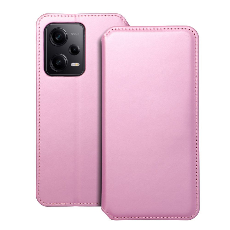XIAOMI Redmi Note 12 Pro 5G Portefeuilles Dual Pocket book Rose clair 