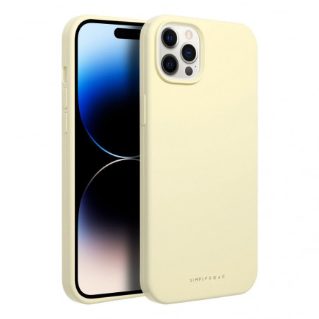 Apple iPhone 12 Pro Max Coque Roar Cloud-Skin Jaune clair