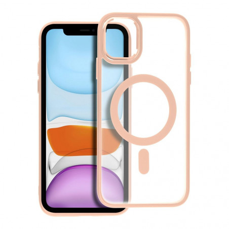 Apple iPhone 11 Coque Matte Mag Cove MagSAFE  Rose