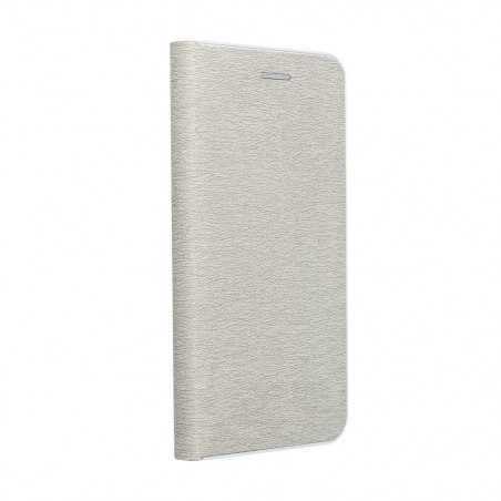 Apple iPhone 15 Pro Max Portefeuilles LUNA Book Gold Élégant  Argenté