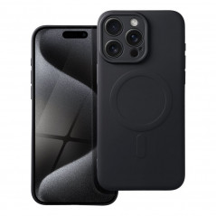 Apple iPhone 15 Pro Max Coque Silicone Mag Cover MagSAFE  Noir