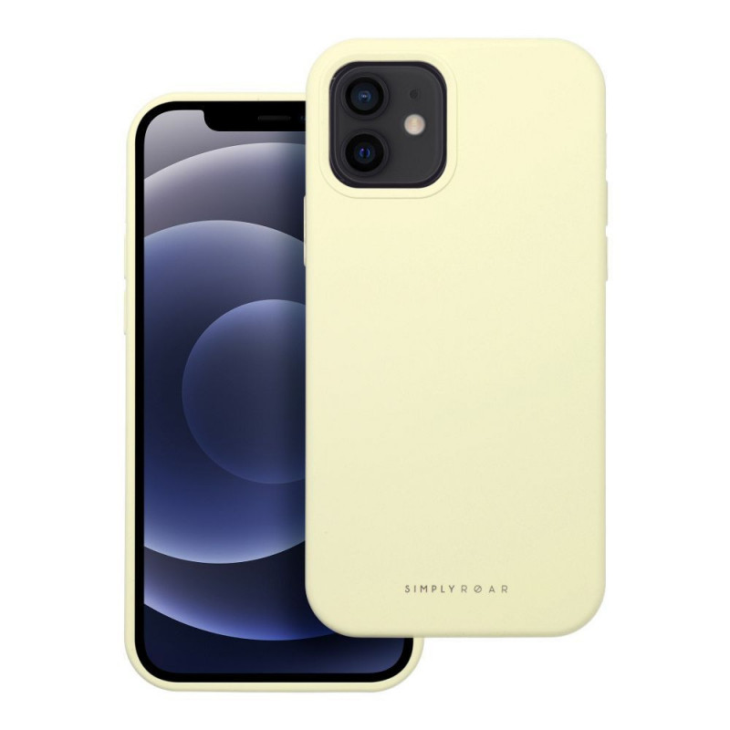 Apple iPhone 12 Coque Roar Cloud-Skin Jaune clair