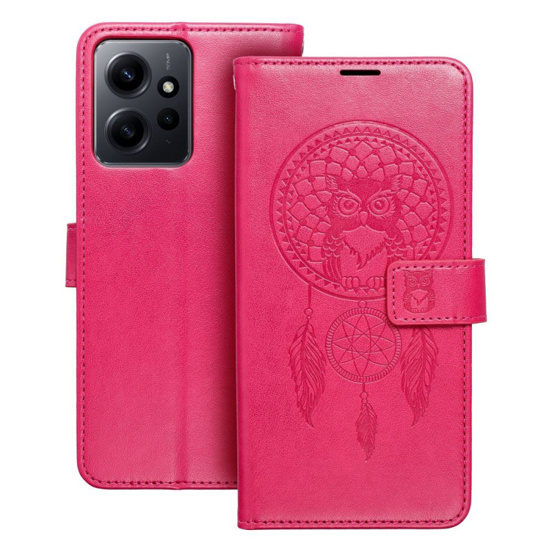 XIAOMI Redmi Note 12 4G Portefeuilles MEZZO Book Capteurs de rêve  Magenta