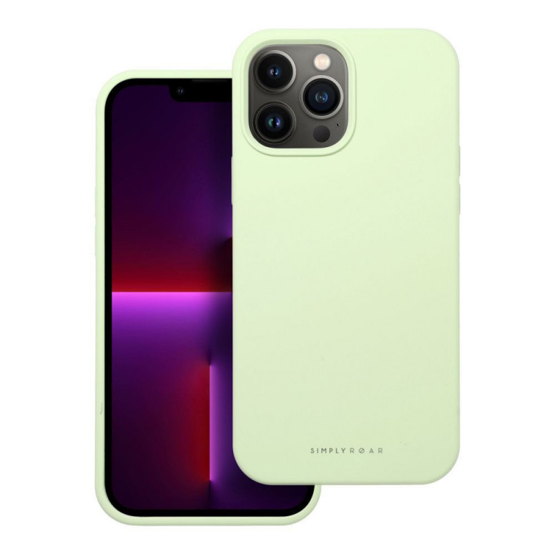 Apple iPhone 13 Pro Max Coque Roar Cloud-Skin Vert clair