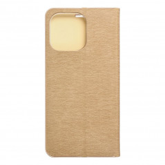 Apple iPhone 15 Pro Max Portefeuilles LUNA Book Gold Élégant  Or