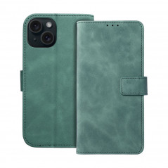 Apple iPhone 15 Portefeuilles TENDER Book Vert