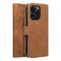 Apple iPhone 15 Pro Portefeuilles TENDER Book Brun