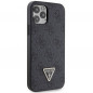 Apple iPhone 12 Pro Coque Guess Metal Logo Starss Crossbody Élégant  Noir