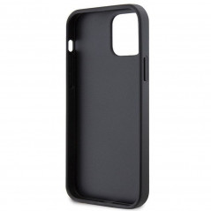 Apple iPhone 12 Coque Guess Metal Logo Starss Crossbody Élégant  Noir